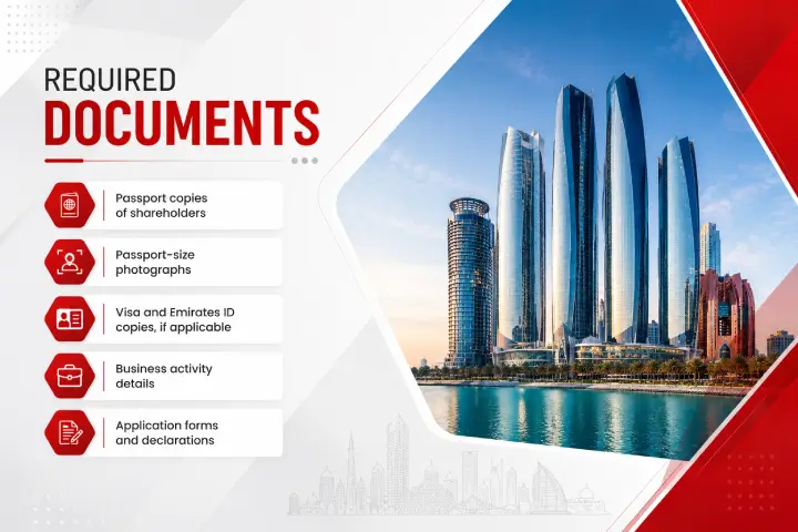 Required documents for Abu Dhabi Free Zone company setup