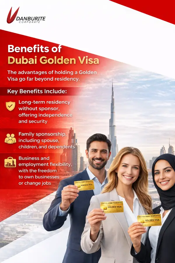 Benefits of Dubai Golden Visa