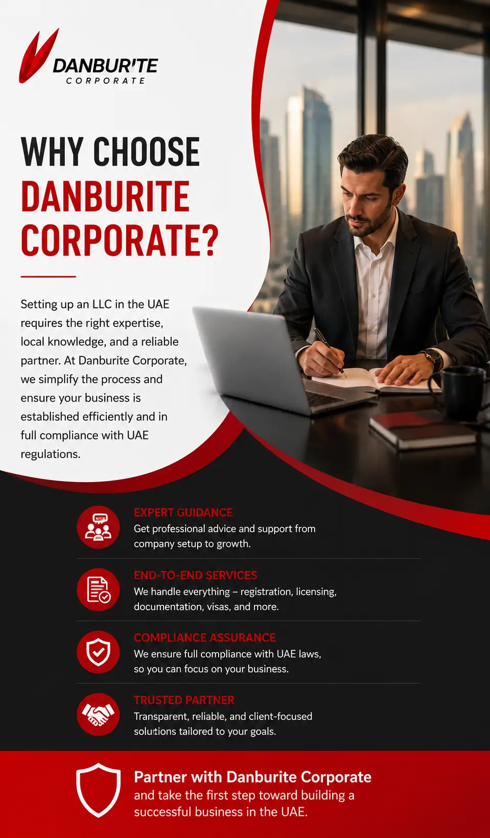 Danburite Corporate Services LOGO for company formation consultants in Dubai