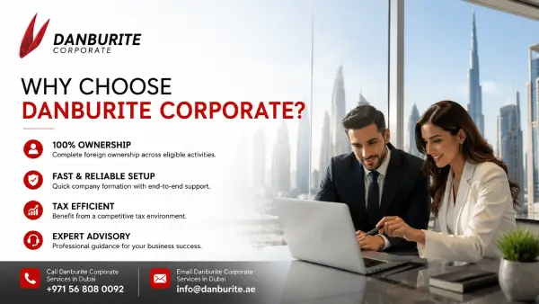 Danburite Corporate Services LOGO for company formation consultants in Dubai